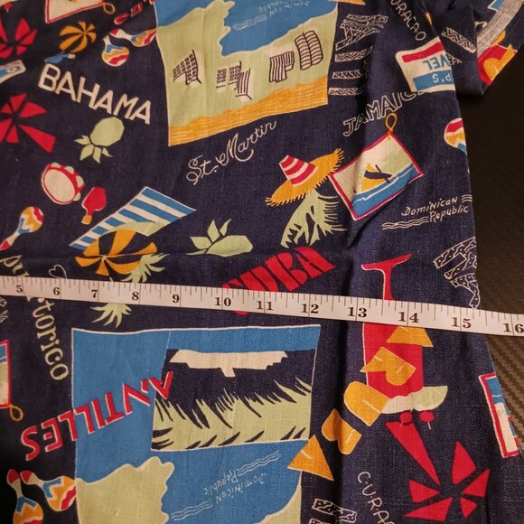 NEW ModCloth Delightful Demeanor Short Sleeve Linen Blend Blouse Size XXS Navy V - Picture 15 of 16